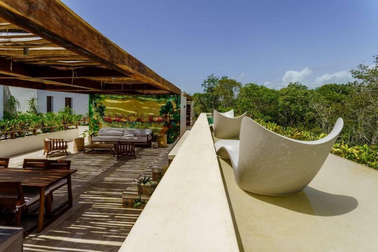 Jungle Luxury In Private Residential Area & Stunning Rooftop By Stella Rentals Tulum Ngoại thất bức ảnh