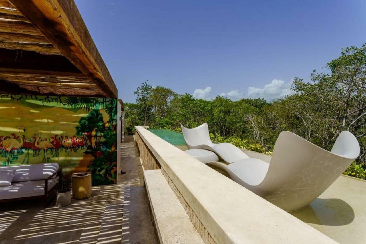 Jungle Luxury In Private Residential Area & Stunning Rooftop By Stella Rentals Tulum Ngoại thất bức ảnh